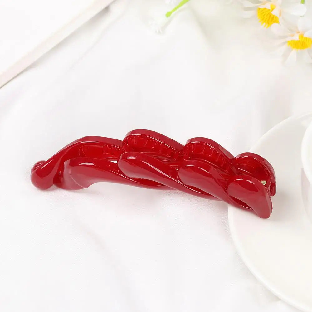 Stylish Hair Clamps Acrylic Portable Banana Hair Clips Styling Accessories Hair Claws Hairpins