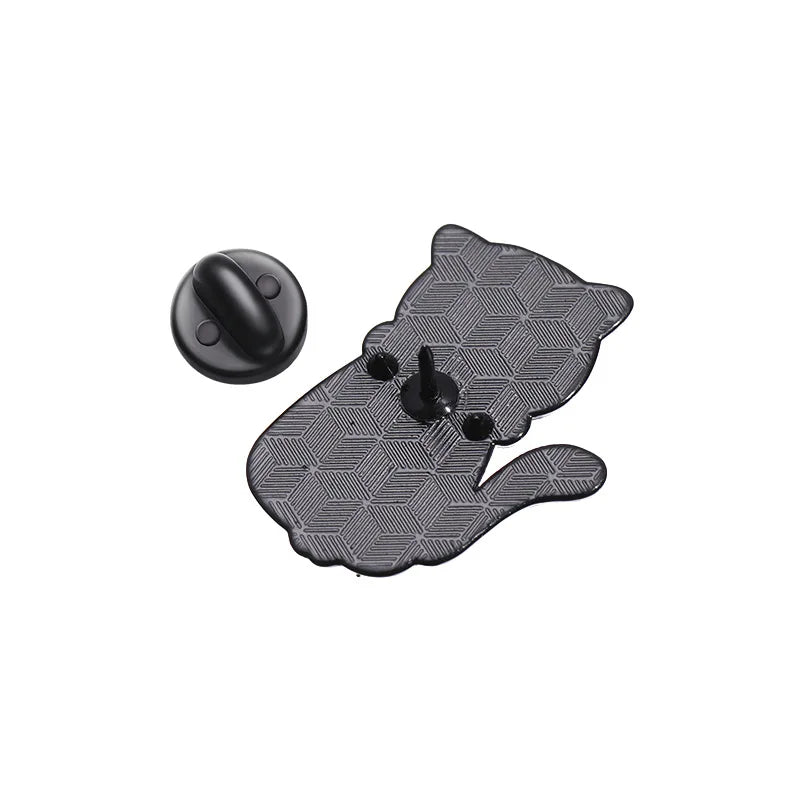 Cat Brooches Lapel Badges Cartoon Animal Jewelry Gift for Kids Friends Music Cat Enamel Pins Custom 1989 Cute Guitar