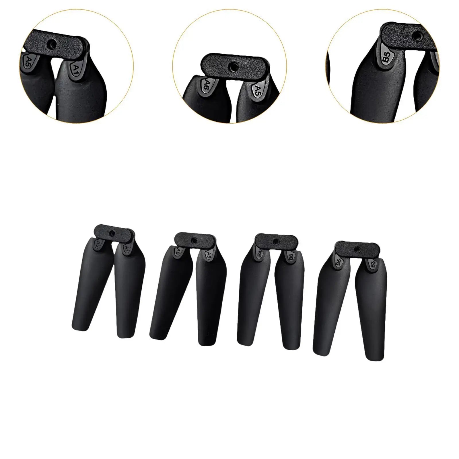 4 Pieces Propellers,Replacement,Lightweight Folding Drone Accessory for E58, E88, E88Pro, , , and S85 Drones,Quadcopter