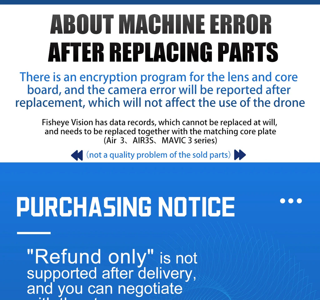 Original Mini 1/2/SE/2 SE/4K Drone Camera Gimbal Axis Arm Frame with Yaw Pitch Rolling Motor, Lens Not Included,for DJI mini