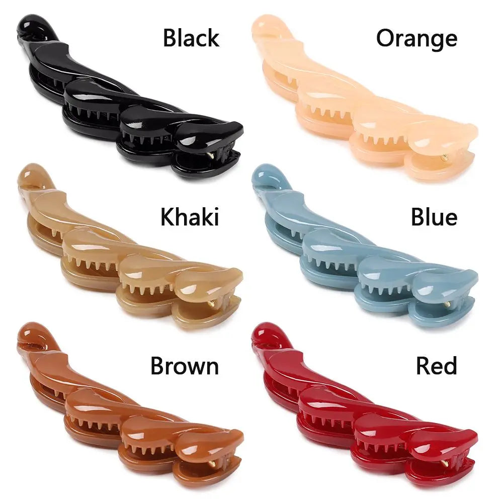 Stylish Hair Clamps Acrylic Portable Banana Hair Clips Styling Accessories Hair Claws Hairpins