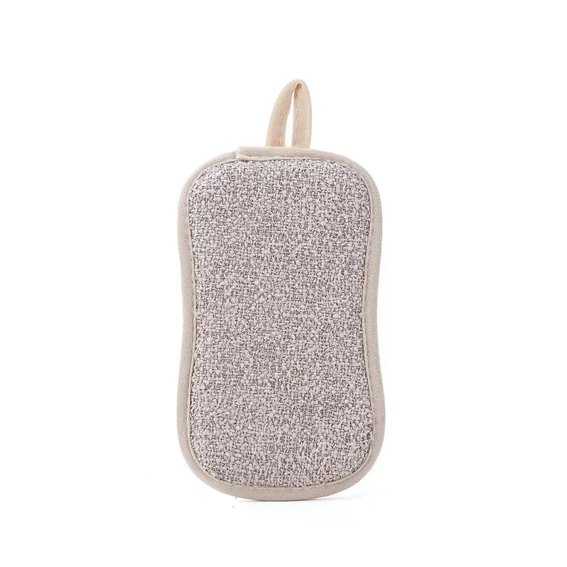 Dishwashing Sponge Block Kitchen Non-stick Oil Brush Pot Household Dish Cloth Double-sided Cleaning Cotton Scouring Pad