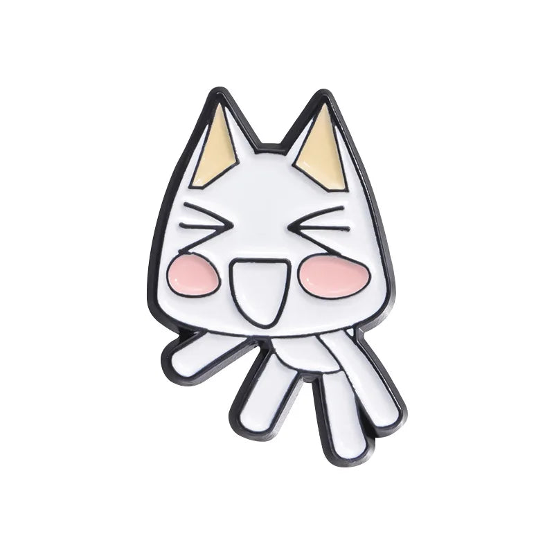 Cat Brooches Lapel Badges Cartoon Animal Jewelry Gift for Kids Friends Music Cat Enamel Pins Custom 1989 Cute Guitar