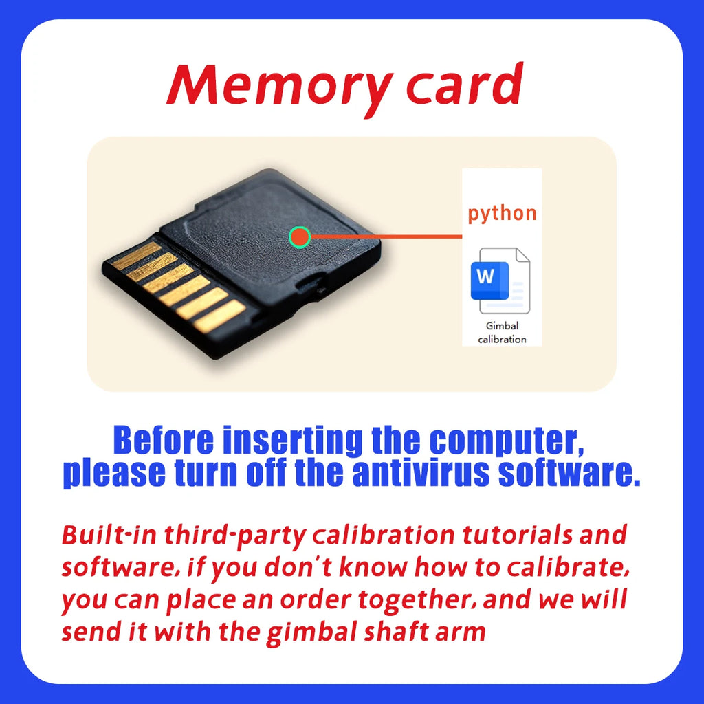 Original Mini 1/2/SE/2 SE/4K Drone Camera Gimbal Axis Arm Frame with Yaw Pitch Rolling Motor, Lens Not Included,for DJI mini