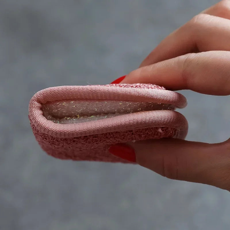 Dishwashing Sponge Block Kitchen Non-stick Oil Brush Pot Household Dish Cloth Double-sided Cleaning Cotton Scouring Pad