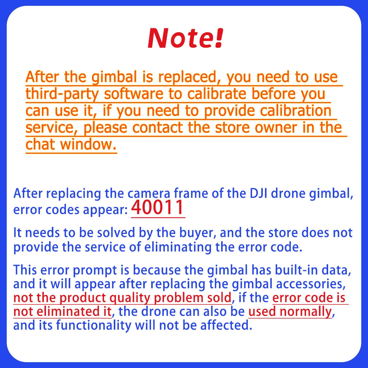 Original Mini 1/2/SE/2 SE/4K Drone Camera Gimbal Axis Arm Frame with Yaw Pitch Rolling Motor, Lens Not Included,for DJI mini