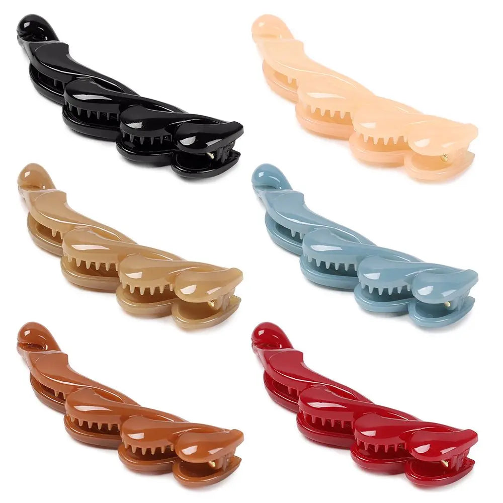 Stylish Hair Clamps Acrylic Portable Banana Hair Clips Styling Accessories Hair Claws Hairpins