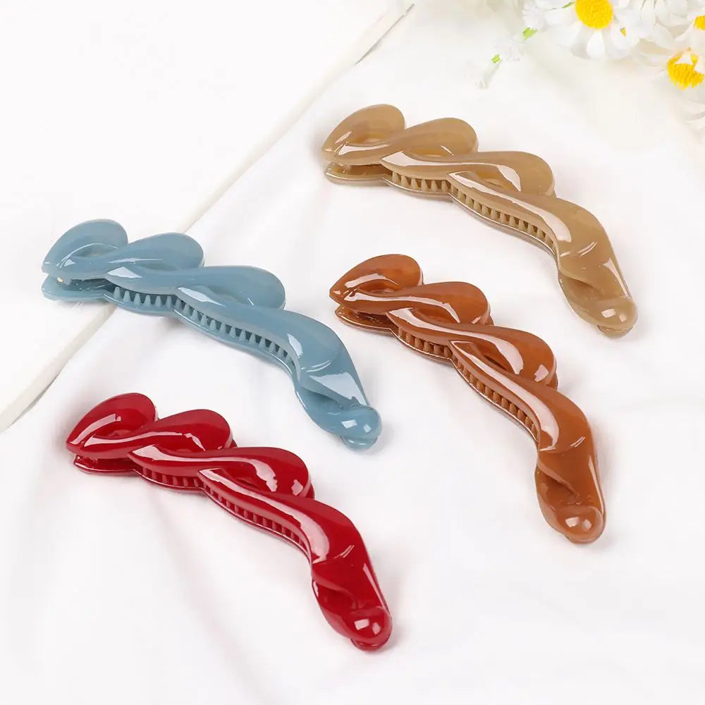 Stylish Hair Clamps Acrylic Portable Banana Hair Clips Styling Accessories Hair Claws Hairpins