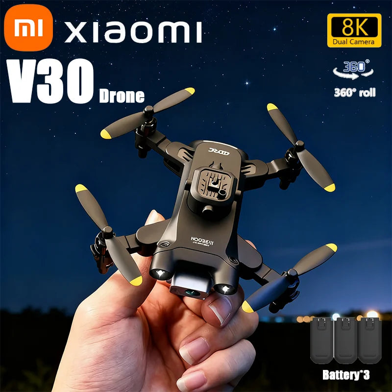 Xiaomi 4DRC V30 Mini Drone with Camera HD 8K 1080P FPV RC Drones Profesional Five-sided Obstacle Avoidance Helicopter Drone Toy